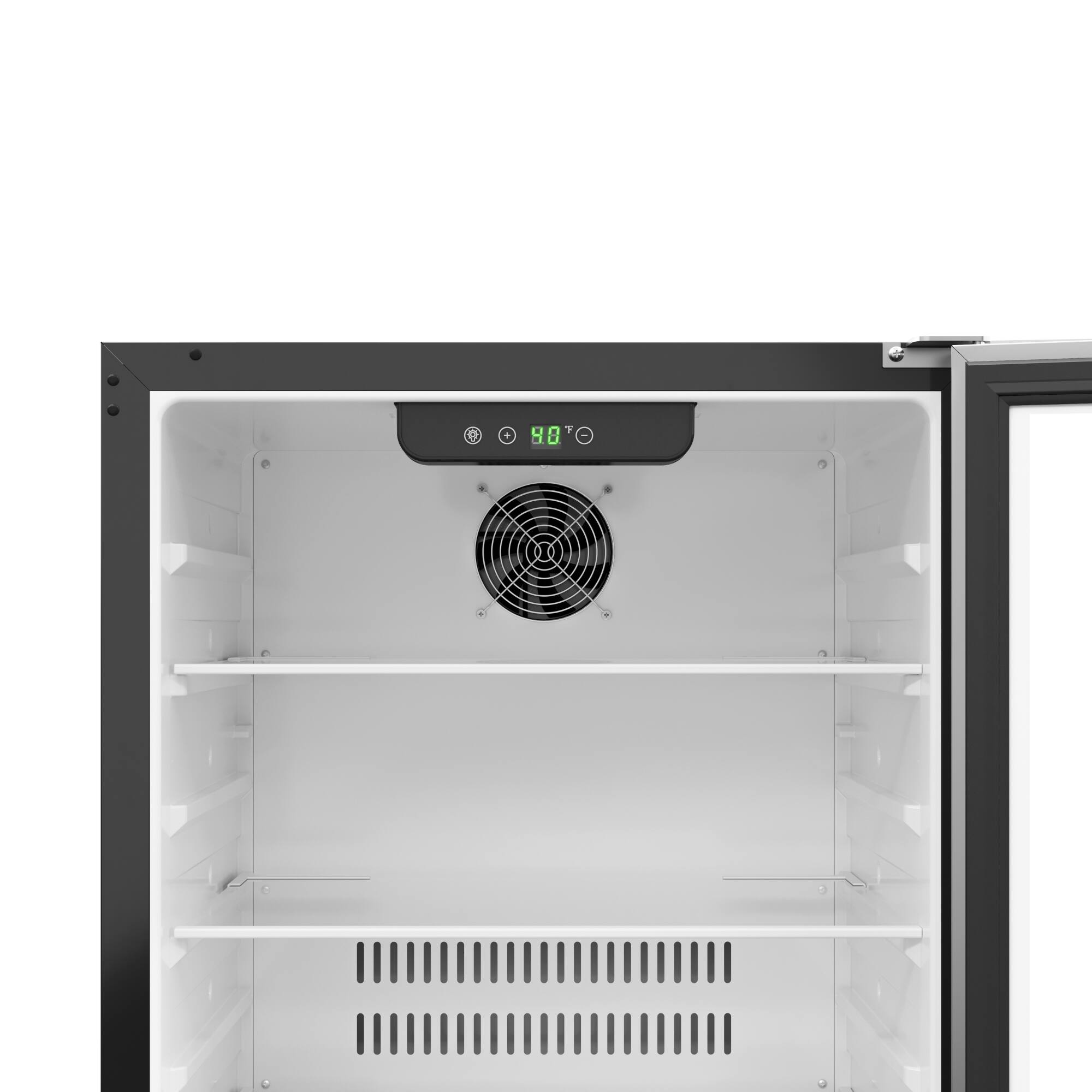 Alt View 2. Koolmore - 23.4 in. Stainless Steel, Solid-Door Built-In Refrigerator and Beverage Cooler, 5 Cu. ft. KM-BIR5C-SS. - Black and Stainless-Steel.