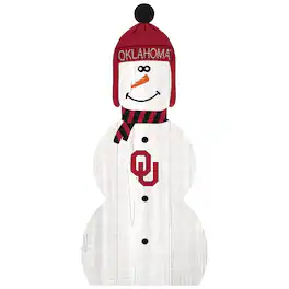 Fan Creations - Oklahoma Sooners 31'' Snowman Leaner - White