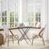 Left. Alamont Home - Lourdes 2 Pack All-Weather Commercial Paris Chairs with Bamboo Print Frame - White & Gray/Natural Frame.