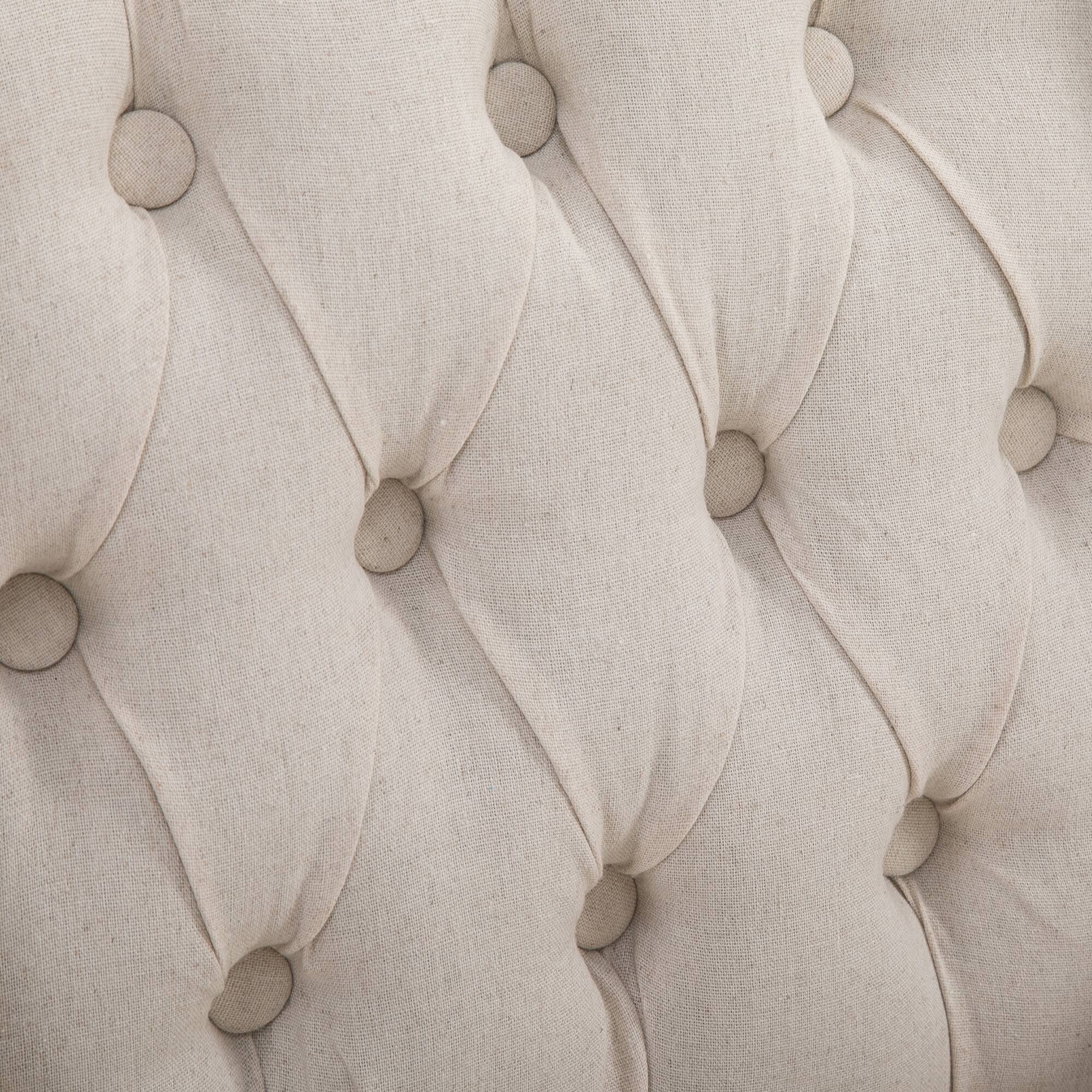 Alt View 7. Homcom - Bar Stools Set of 2, 180 Degree Swivel Barstools with Solid Wood Footrests and Button Tufted Design - Beige.