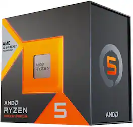 AMD - 100-1000001904WOF Ryzen 5 7500X3D Box 1GHz Base 4.7GHz 6 Cores 12 Threads Socket AM5 65W Base TDP Radeon Graphic