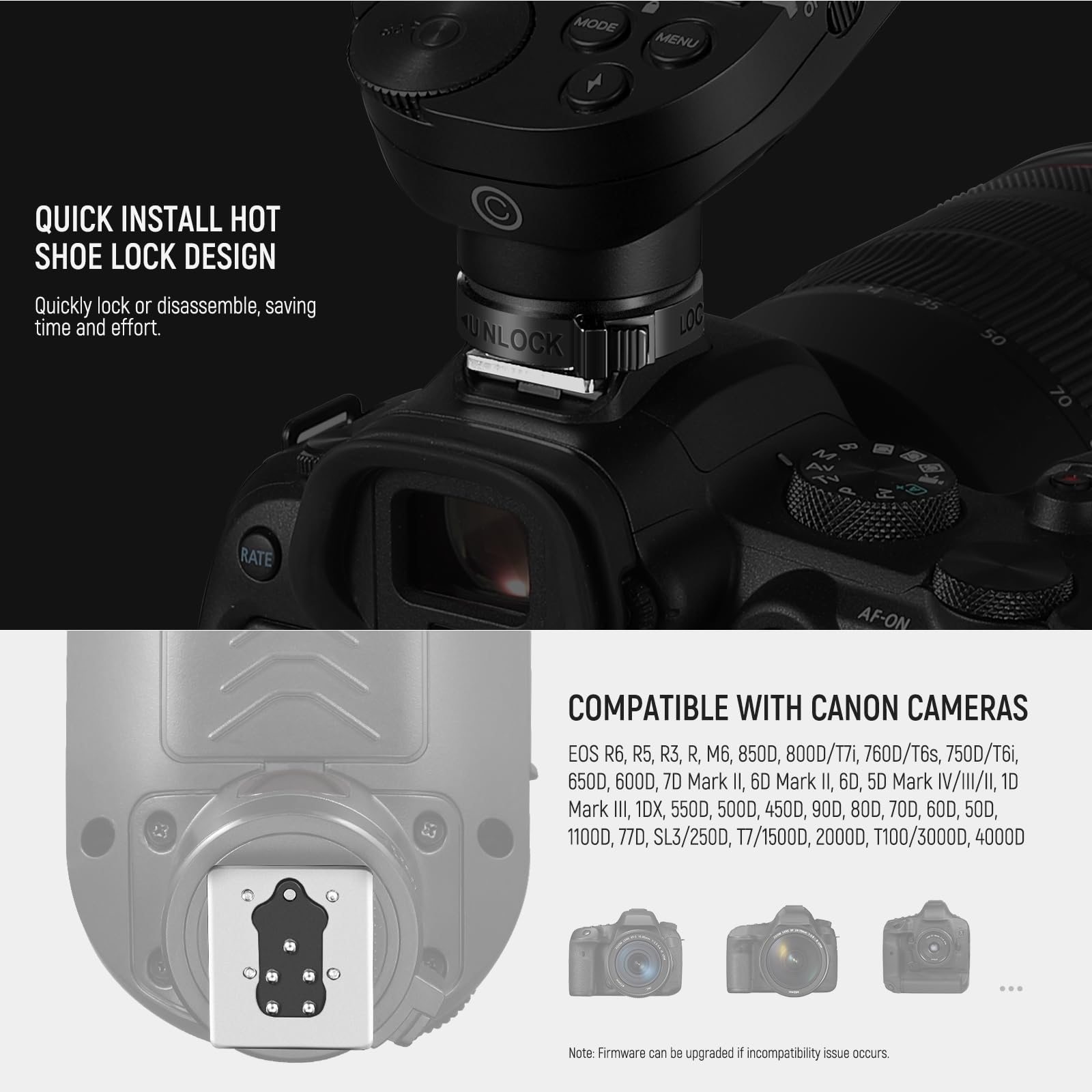 Neewer QPRO C TTL Wireless Flash Trigger for Canon HSS Compatible