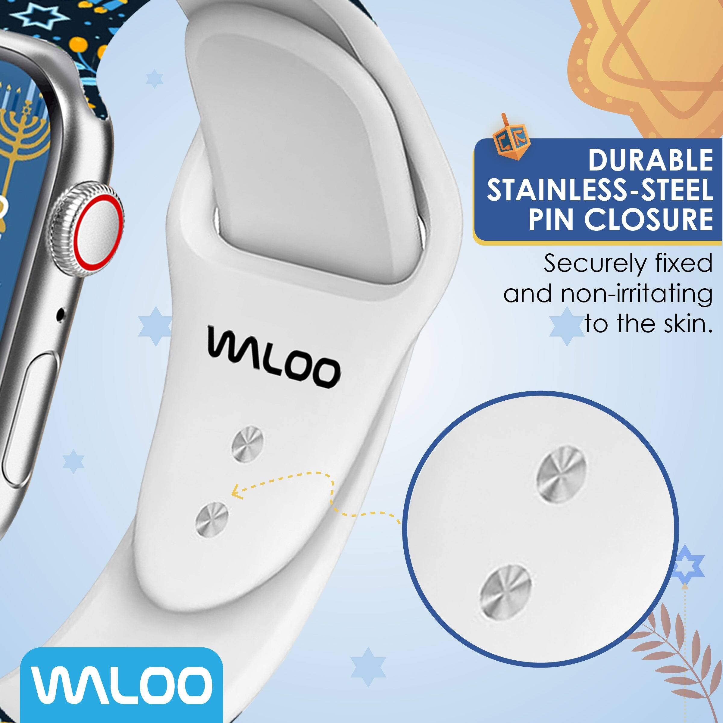 WALOO  
DURABLE STAINLESS-STEEL PIN CLOSURE  
Securely fixed and non-irritating to the skin.  
WILOO