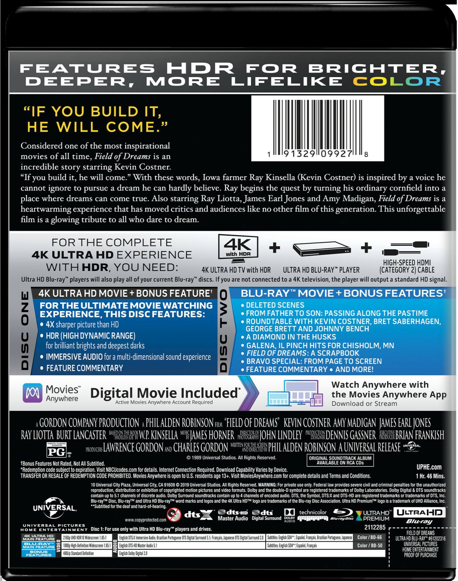 Field of Dreams (4K (30th Anniversary Edition)) [UHD] [Standard