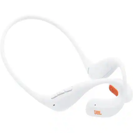 Front. JBL - JBL Endurance Pace White Bluetooth Neckband Headphones.