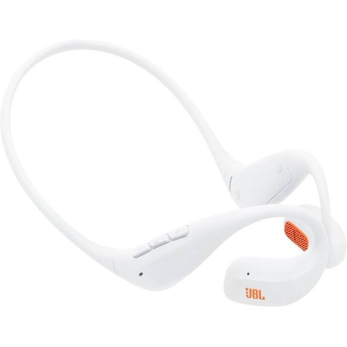 Front. JBL - JBL Endurance Pace White Bluetooth Neckband Headphones.