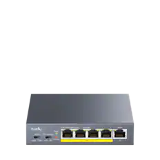 cudy
5-Port Gigabit PoE+ Switch
GS1005P
Extend
POE Watchdog
Power
Switch
VLAN
OFF
POE Max
1
2
3
4
5
Uplink