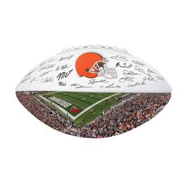 Logo Brands - Cleveland Browns 2025 Autograph Signature Football - Orange
