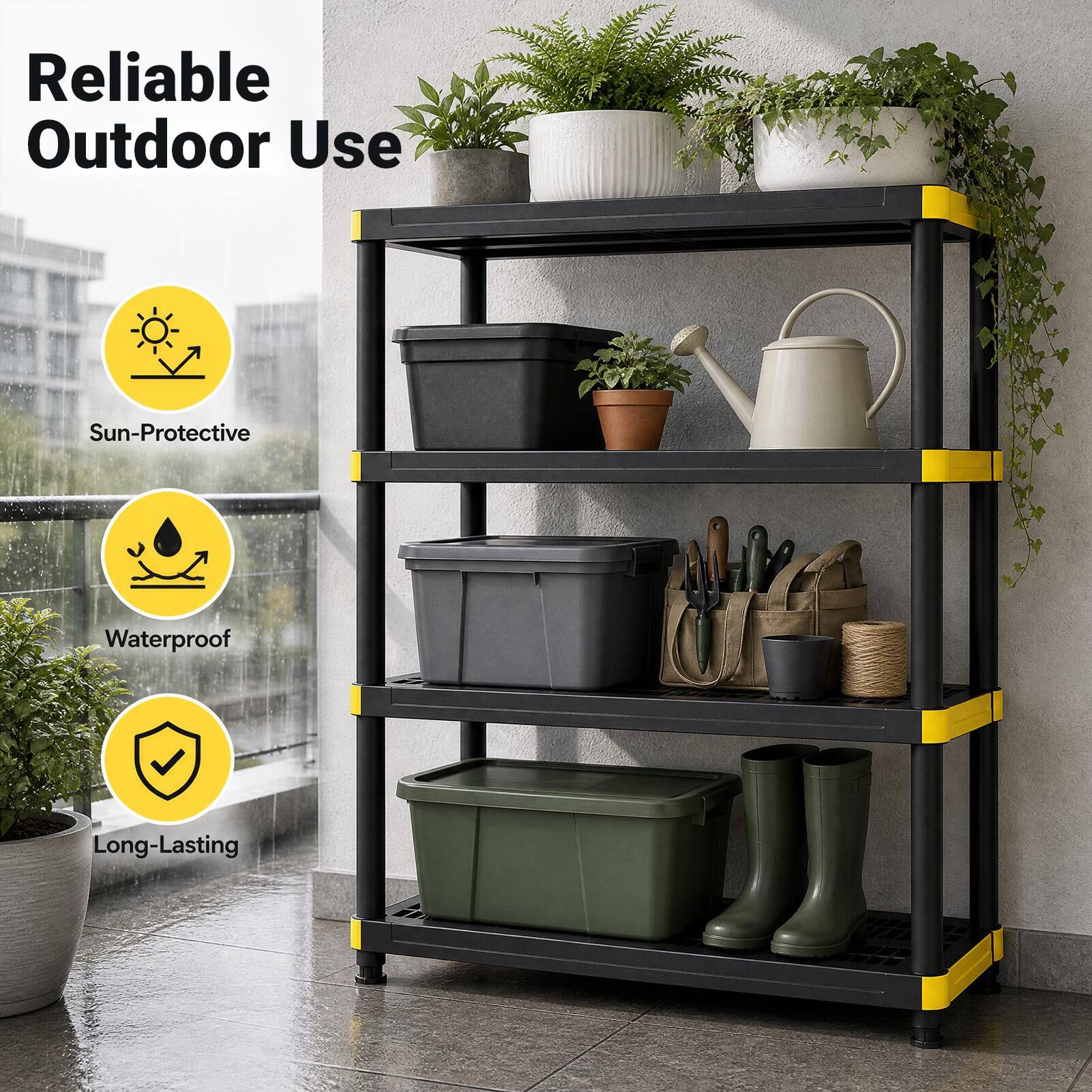 Reliable Outdoor Use  
Sun-Protective  
Waterproof  
Long-Lasting