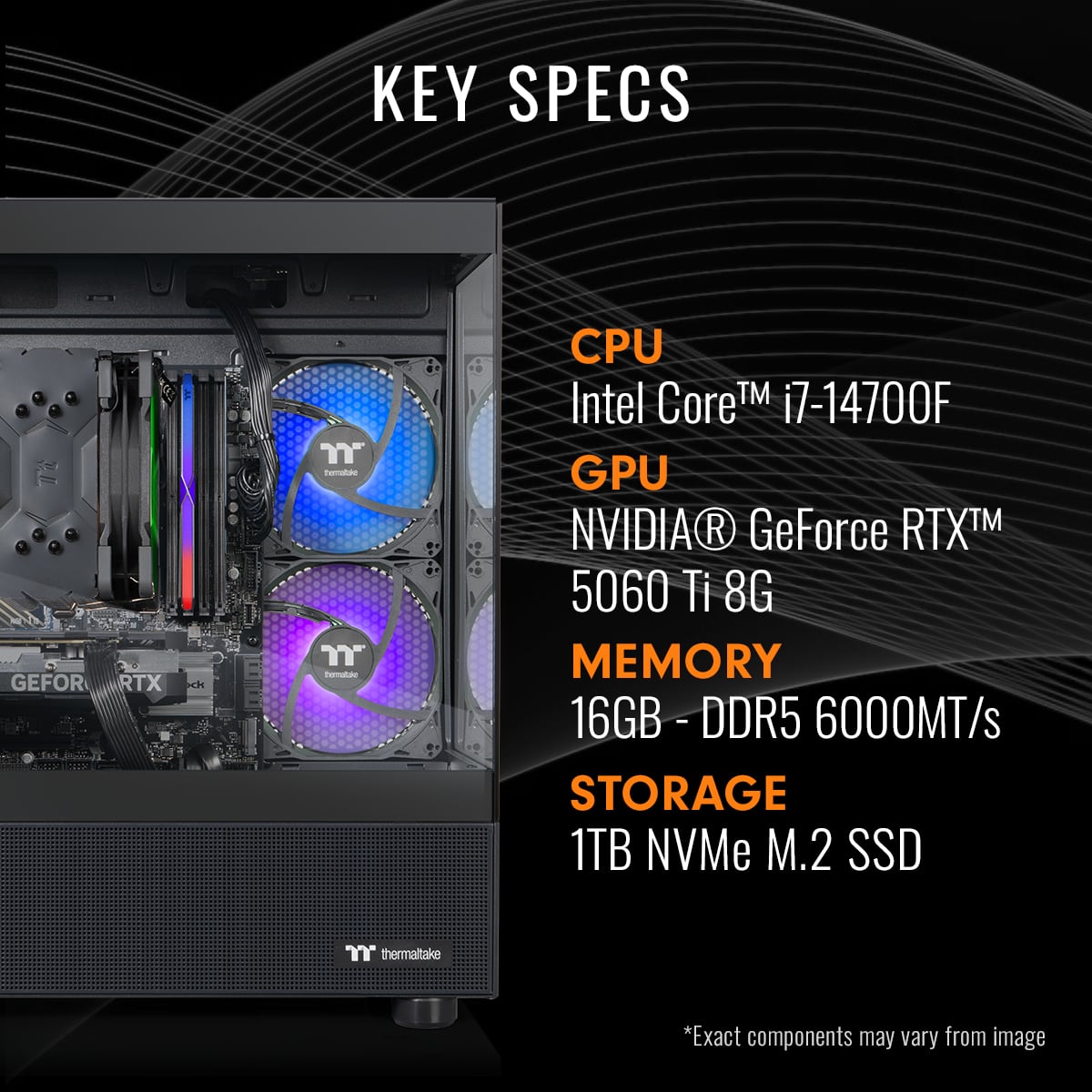 Thermaltake LCGS View i560T 170 Gaming Desktop Intel Core i7,16GB