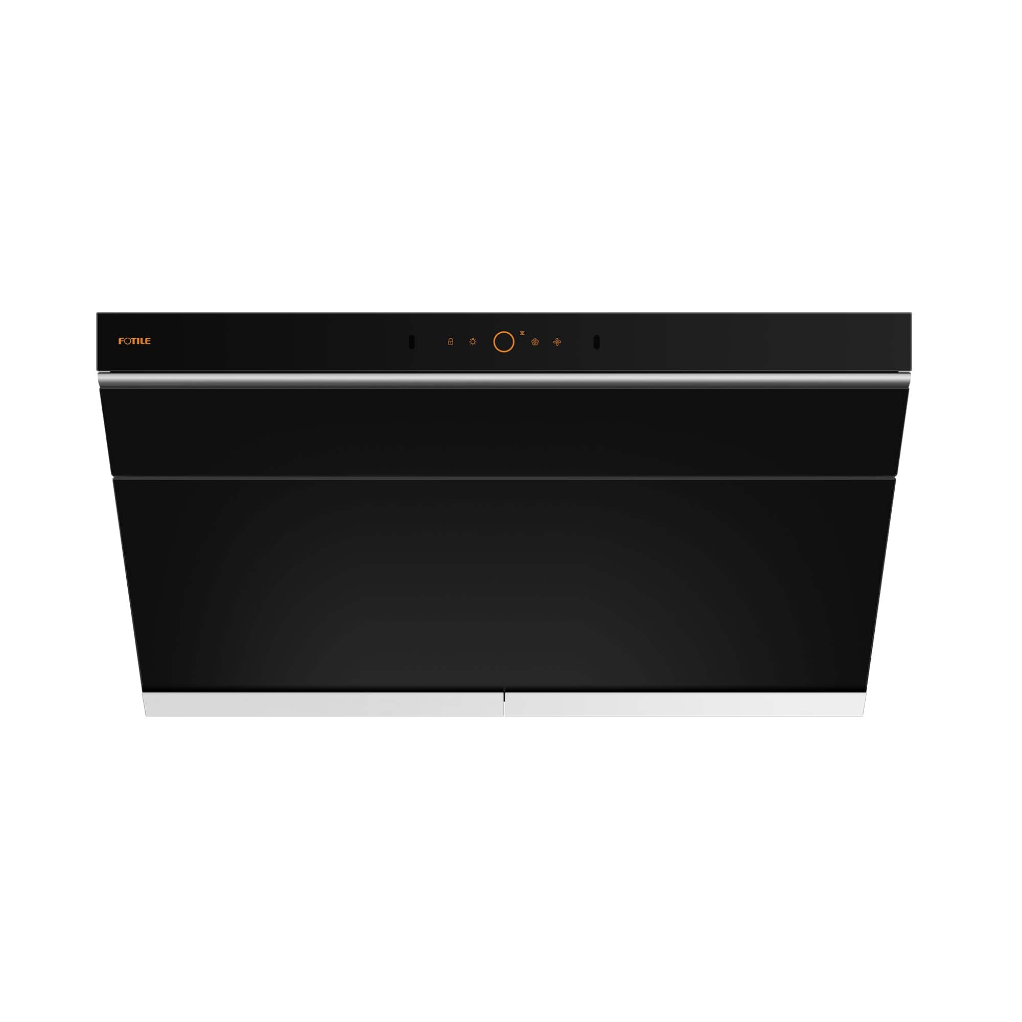 Front. FOTILE - FOTILE 36" 1100CFM Under Cabinet|Wall Mount Range Hood in Black Tempered Glass - Black.