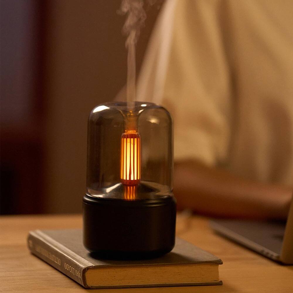 Left. RTMB - 150 mL Essential Oil Diffuser, Aromatherapy, Cool Mist, Warm LED.