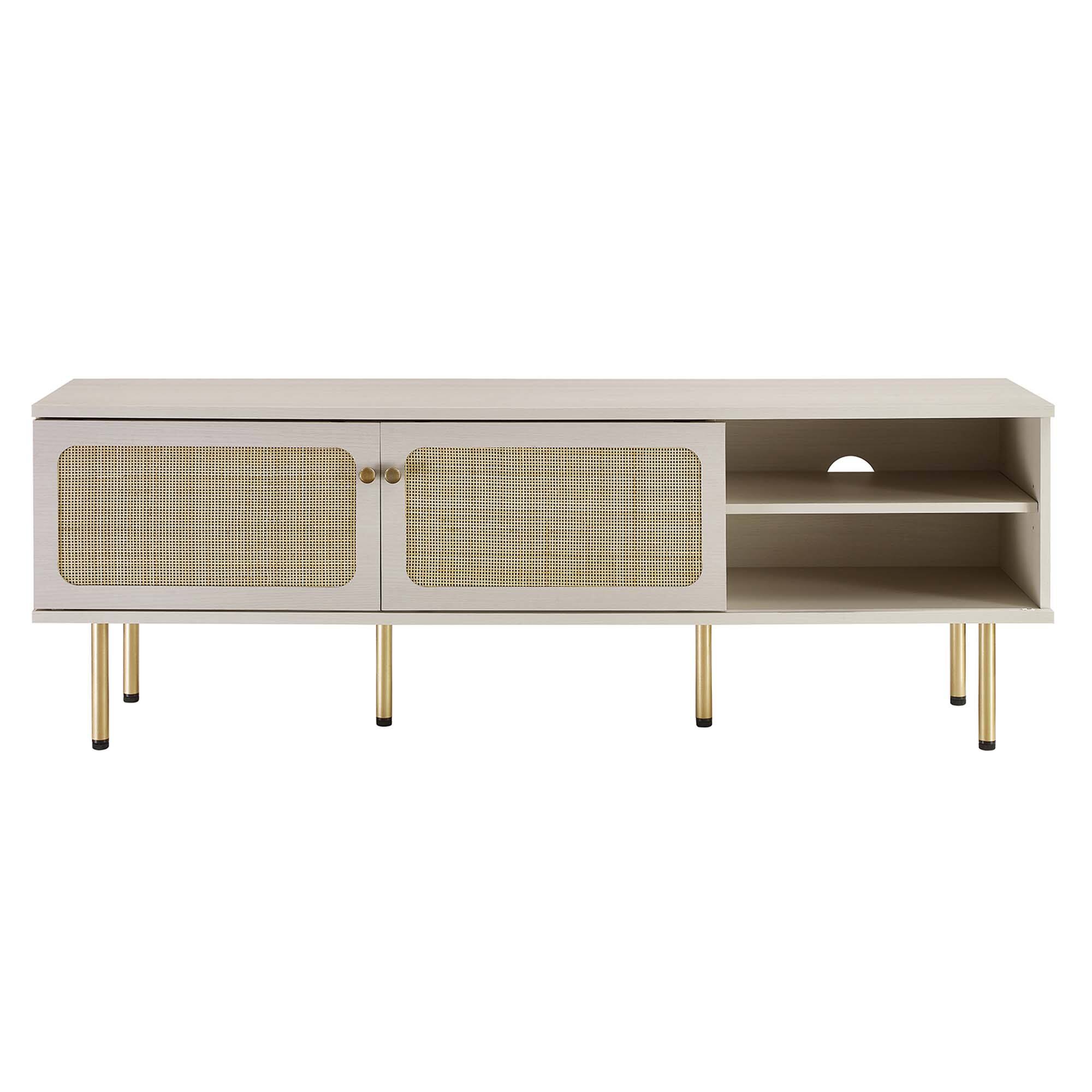 Alt View 4. Modway - Cambria 60" TV Stand by Modway - White.