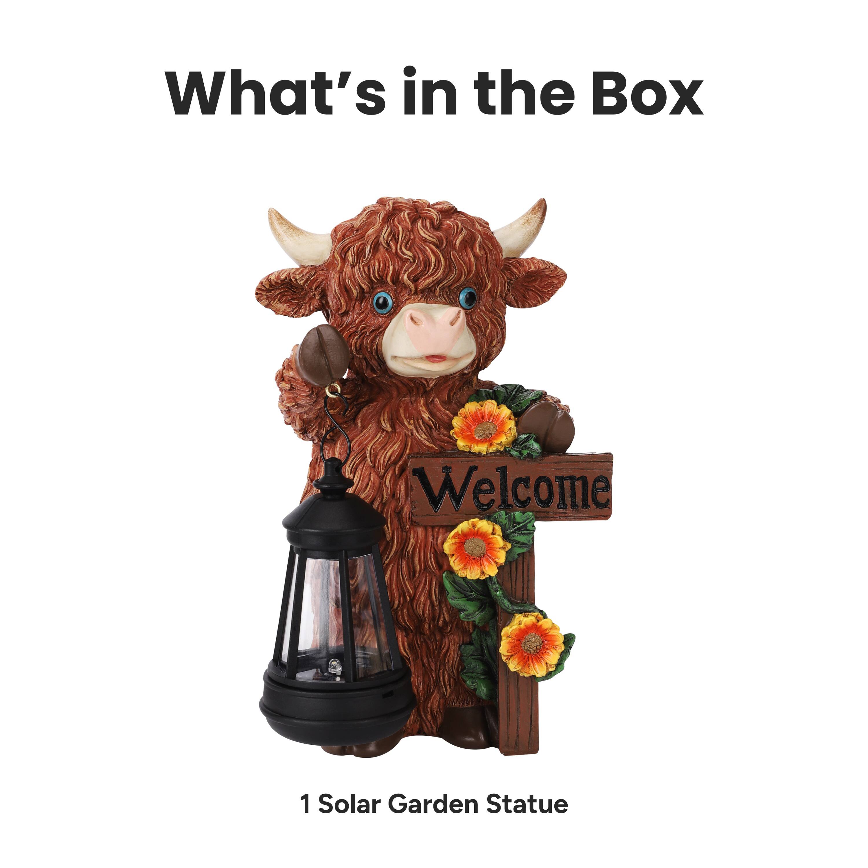 What's in the Box

1 Solar Garden Statue