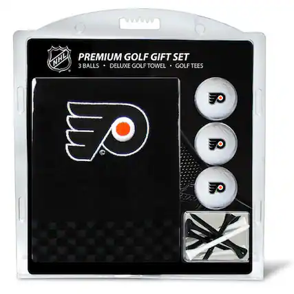 NHL PREMIUM GOLF GIFT SET
3 BALLS • DELUXE GOLF TOWEL • GOLF TEES