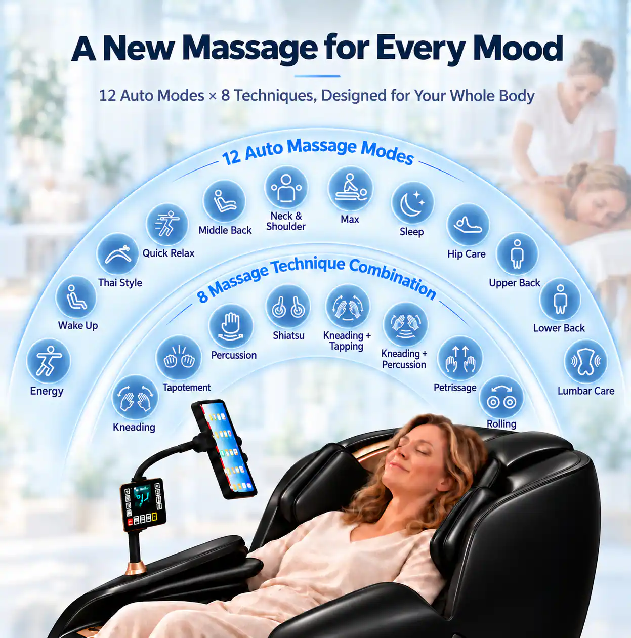 KoziSense KZ A18 Massage Chair Full Body,Zero Gravity SL Track