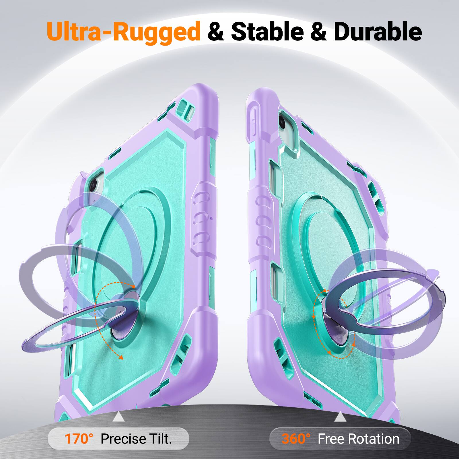 Ultra-Rugged & Stable & Durable

170° Precise Tilt

360° Free Rotation