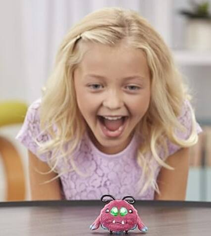 Alt View 10. Hasbro - Yellies! Voice-Activated Spider Pet | Fuzzbo - Purple.