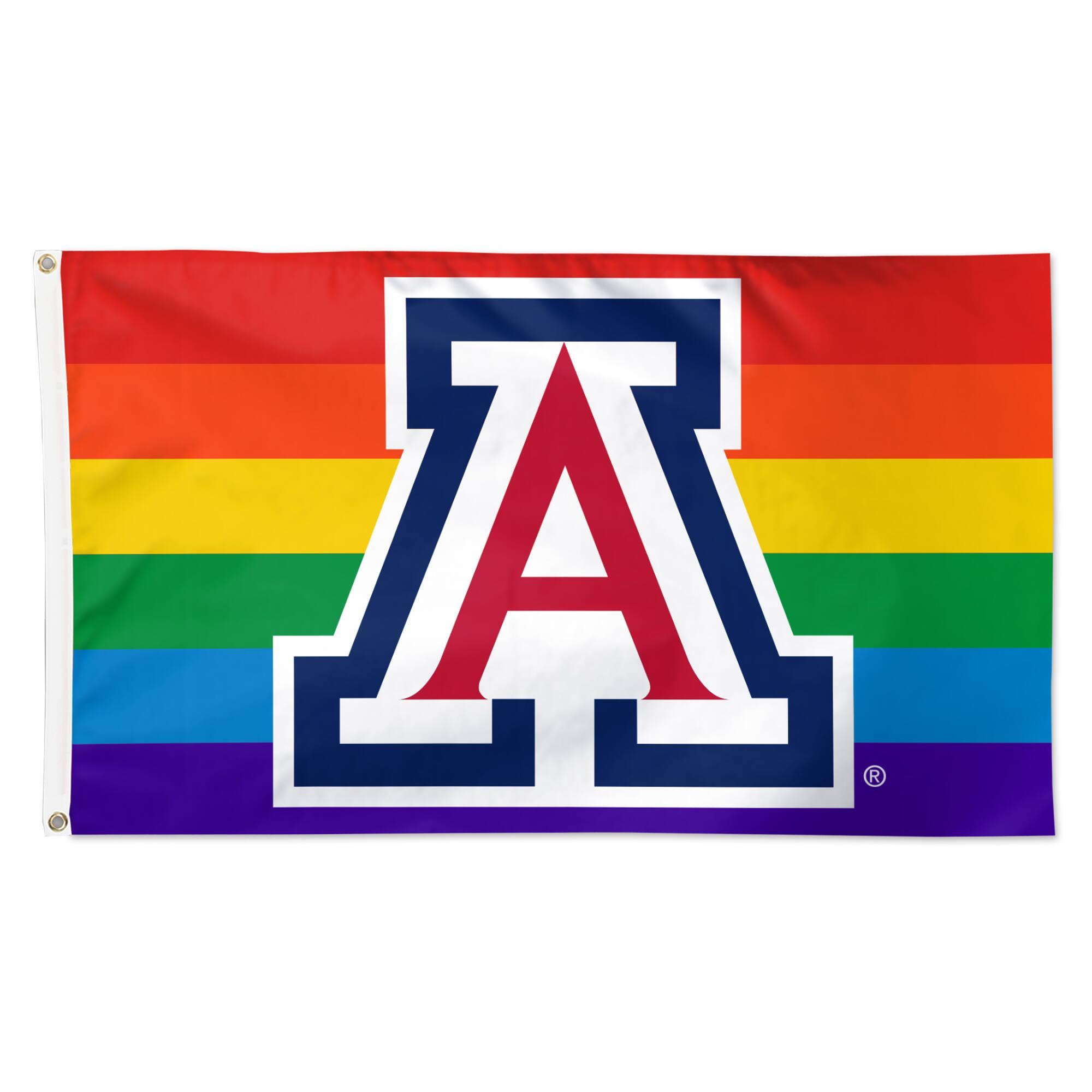 Front. WinCraft - Arizona Wildcats 3' x 5' Single-Sided Deluxe Team Pride Flag - Multicolor.