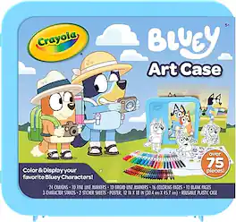 Crayola - Bluey Art Case, 75 Pieces/Pack (04-2964)