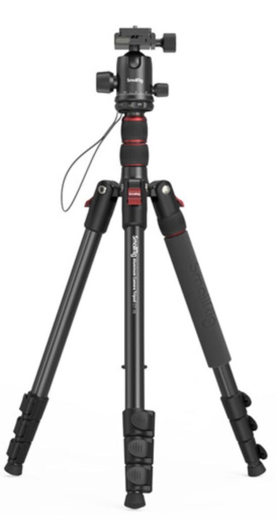 Front. Smallrig - SmallRig CT-10 Aluminum Travel Tripod with Ball Head for DSLR, Mirrorless Cameras and Smartphones-3935.