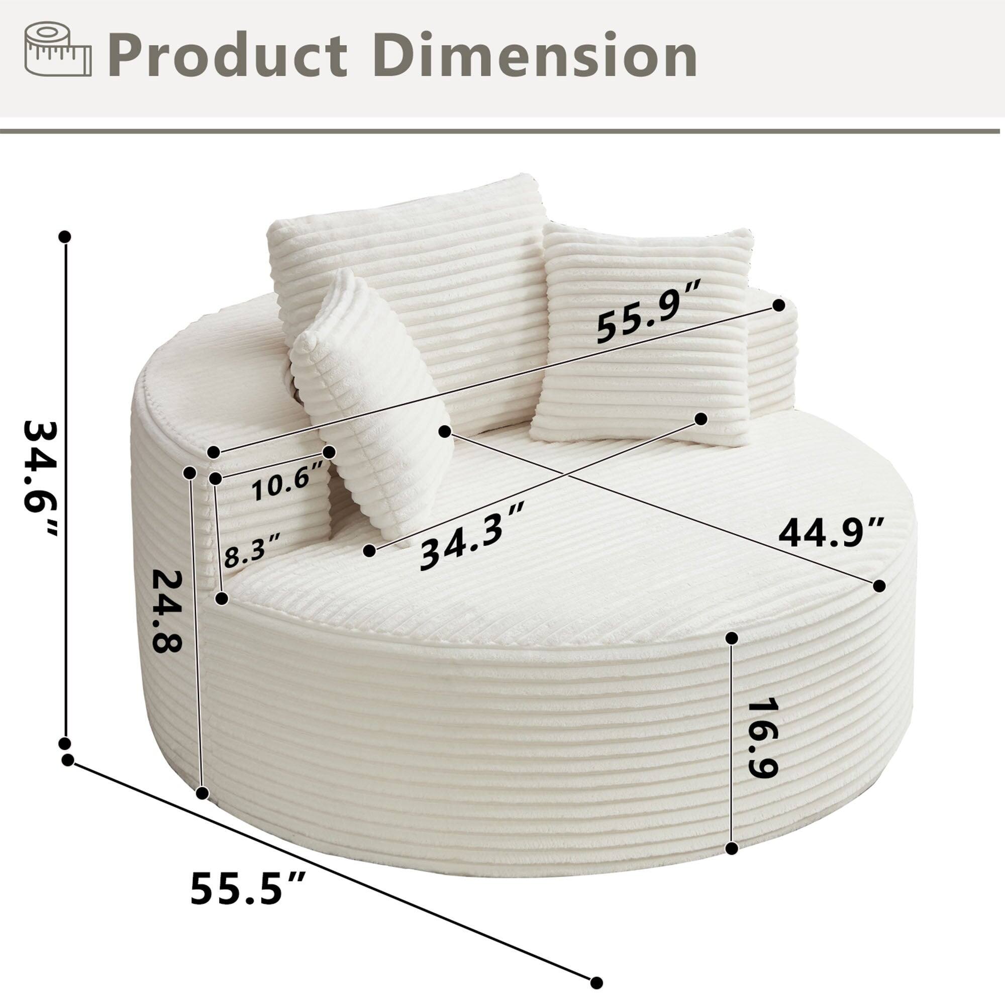 Product Dimension

- 55.5"
- 34.6"
- 24.8"
- 10.6"
- 8.3"
- 34.3"
- 44.9"
- 16.9"
- 55.9"