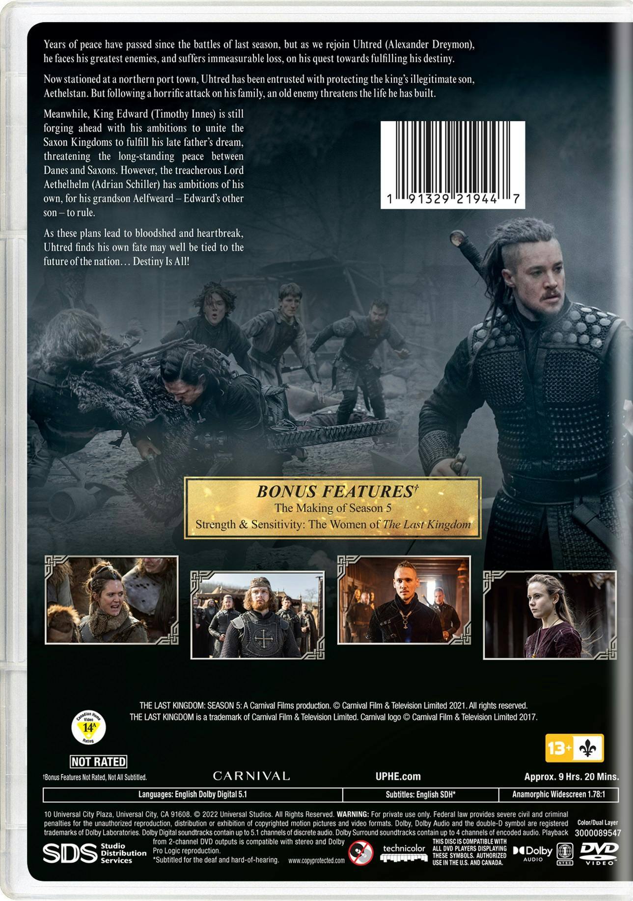Back. The Last Kingdom: Season Five (Box Set) [DVD].
