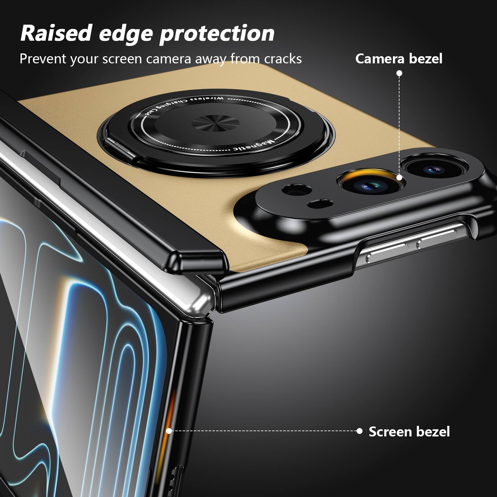 Dteck Full Hinge Phone Case for Apple iPhone Duo 2026 with Tempered ...