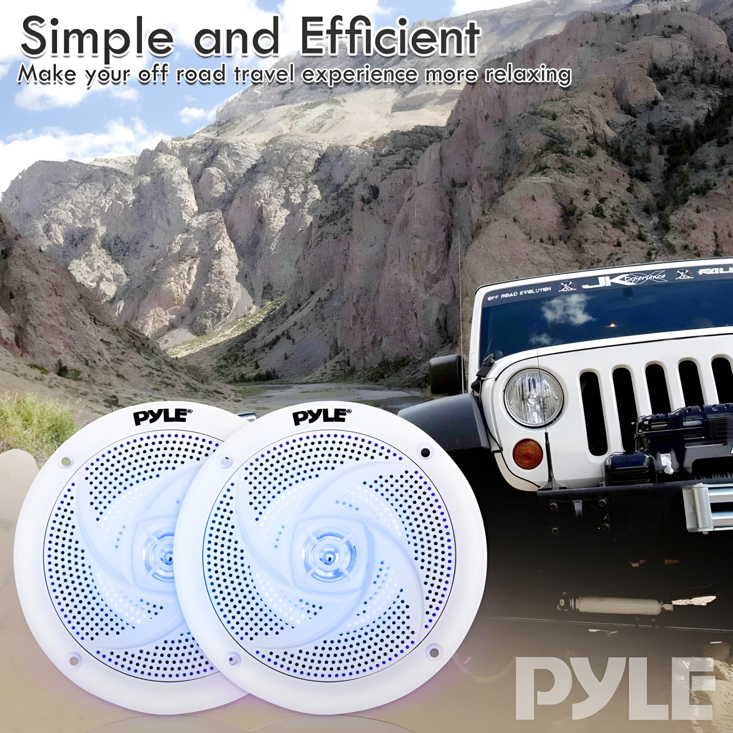 Simple and Efficient  
Make your off road travel experience more relaxing  

PYLE  
PYLE  
PYLE