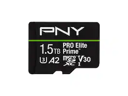 PNY - PRO Elite Prime 1.5TB microSDXC Flash Card Model P-SDU1T5V32200PEP-GE