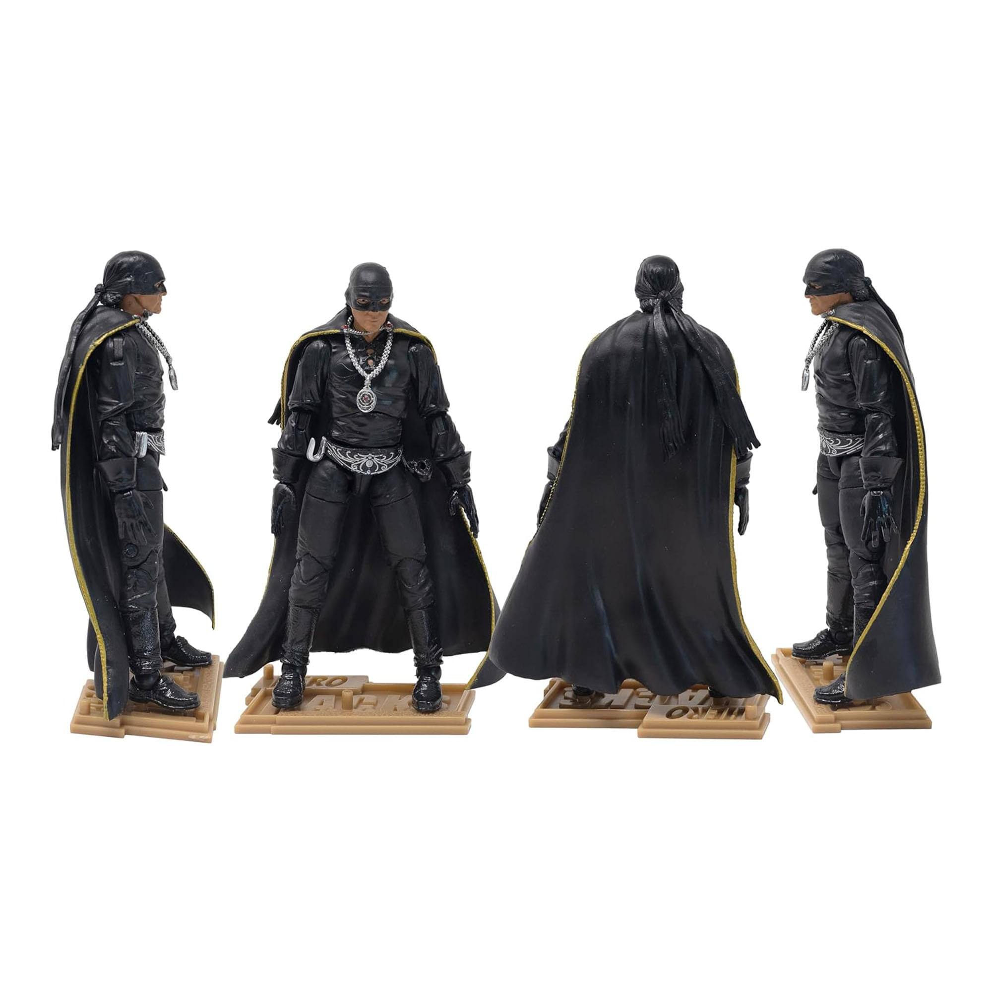 Alt View 3. Boss Fight Studio - The Mask of Zorro Hero H.A.C.K.S. Action Figure | Alejandro Murrieta - Multi-Colored.