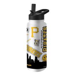 Logo Brands - Pittsburgh Pirates 34oz. Native Quencher Bottle - Multicolor
