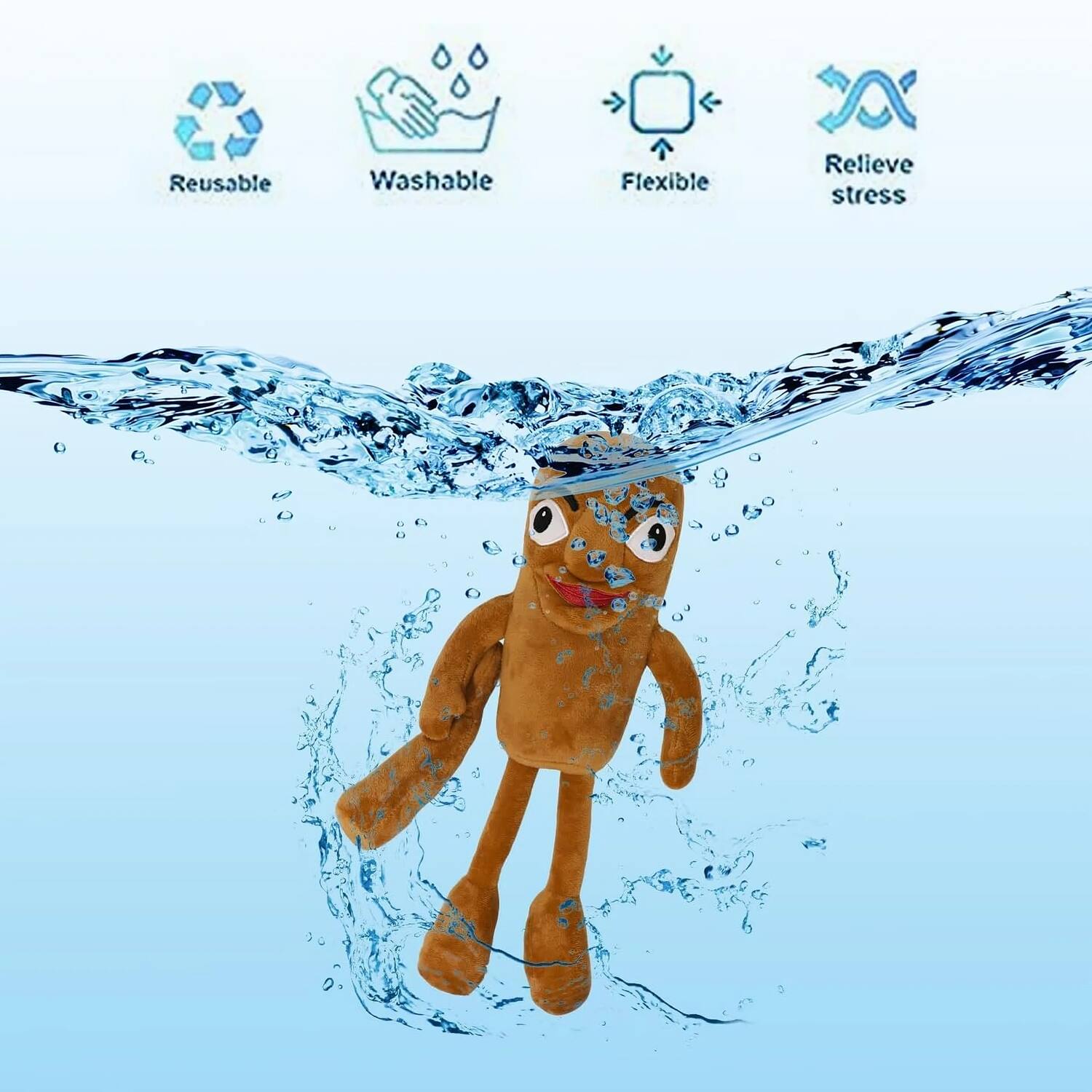 Reusable, Washable, Flexible, Relieve stress