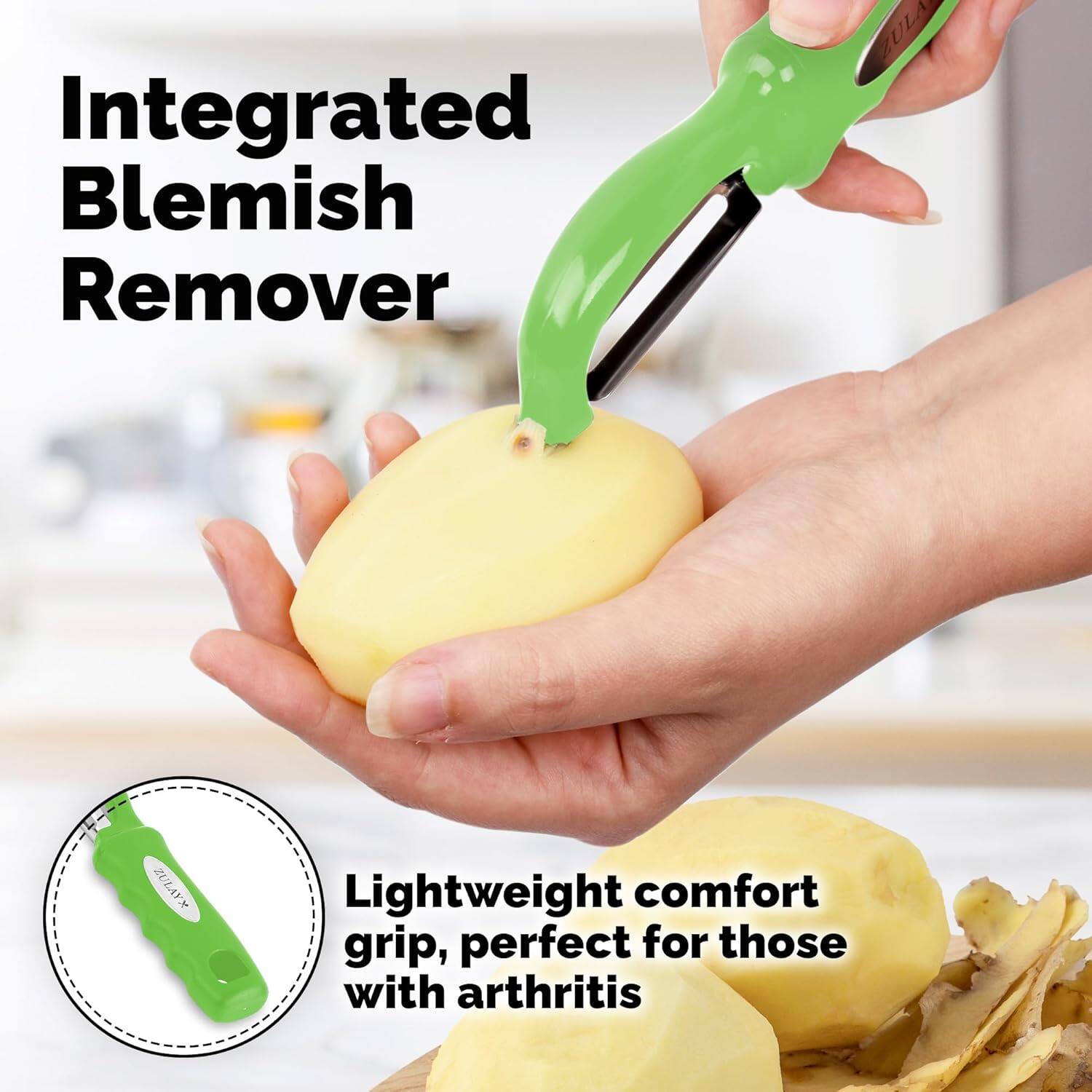 Integrated Blemish Remover ZULA XAVIAZ Lightweight comfort grip, perfect for those with arthritis. Lightweight comfort grip, perfect for those with arthritis.