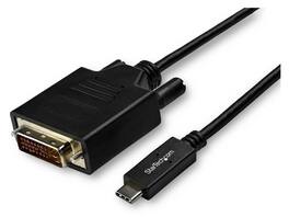 StarTech.com - StarTech USB-C to DVI Cable, 3m, 1920x1200, Black