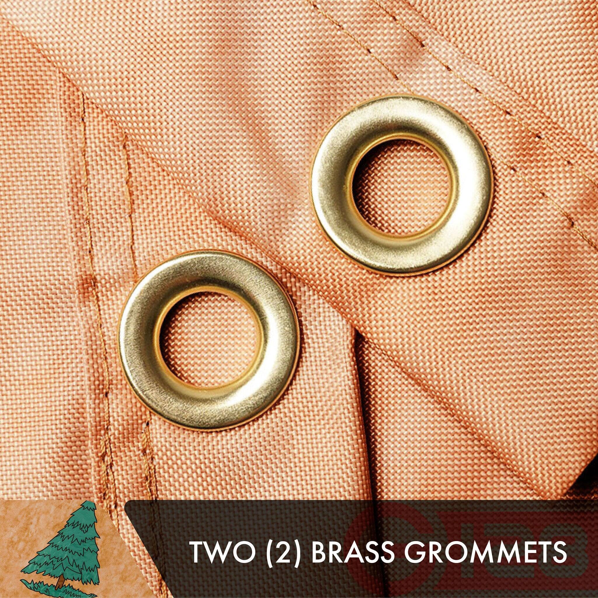 TWO (2) BRASS GROMMETS