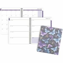 AT-A-GLANCE - Mariah Weekly Monthly Planner, Letter, Weekly, Monthly, 8 1/2 x 11, Blue, Purple, Mariah