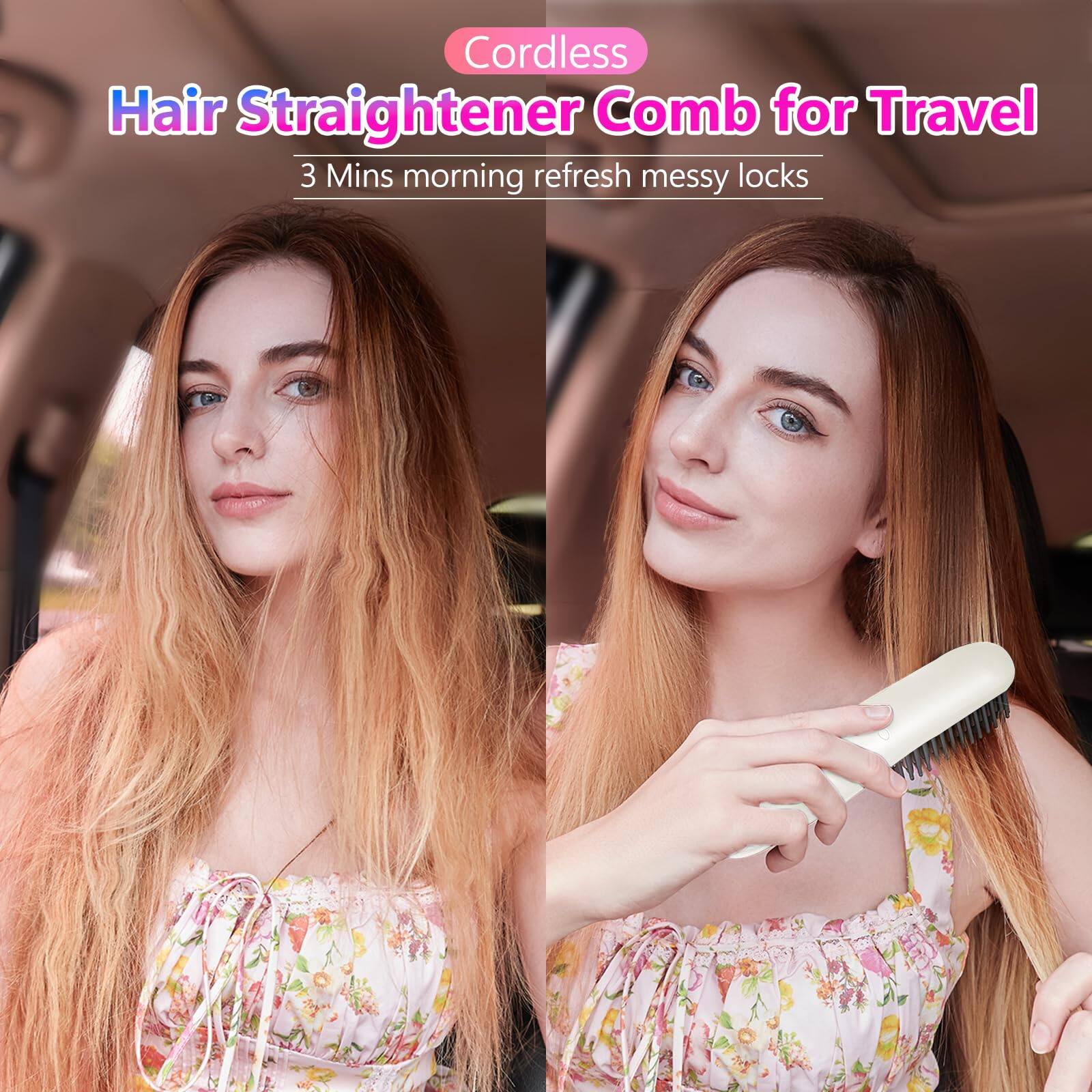 Reds Spade Lcd Screen Cordless Hair Straightener Curler Mini ...
