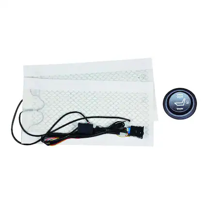 Front. Install Bay - IBHS1-B1 Seat Heater Kit, Dual-Temperature Illuminated Switch.