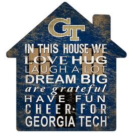 Fan Creations - Georgia Tech Yellow Jackets 12'' Team House Sign - Multicolor