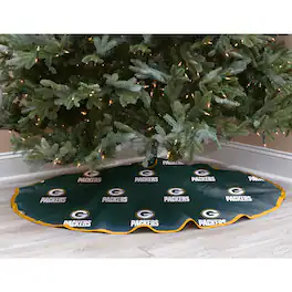 Pegasus - Bay Packers Micro Plush Christmas Tree Skirt - Green