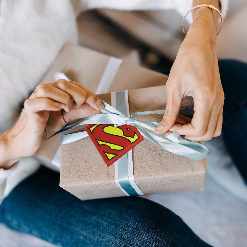 Alt View 2. Trend Setters - DC Comics (Superman Classic Logo) Diamond-Shaped Acrylic Print - Multicolor.