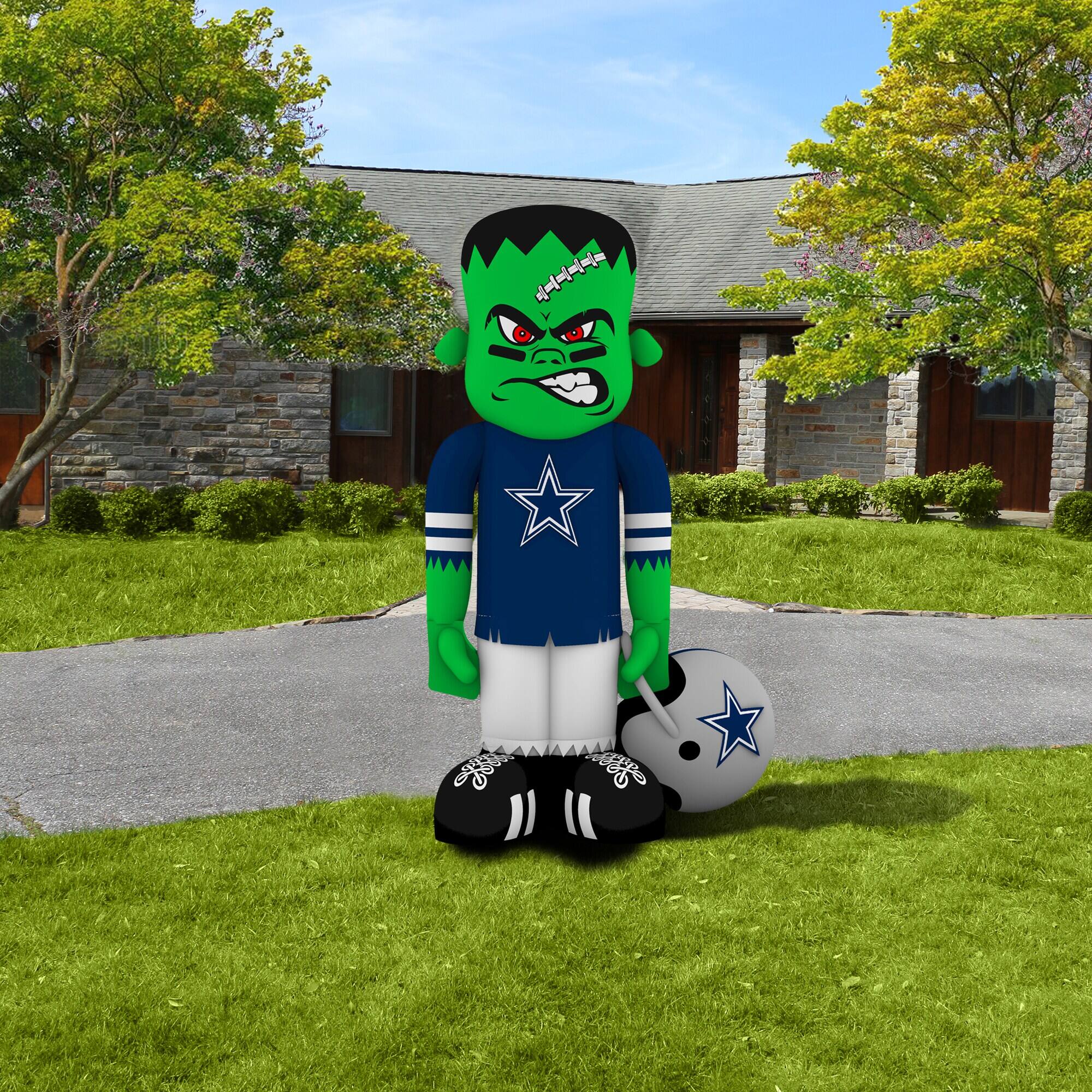 Alt View 3. Sporticulture - Dallas Cowboys Halloween Lawn Inflatable Steinbacker - Multicolor.