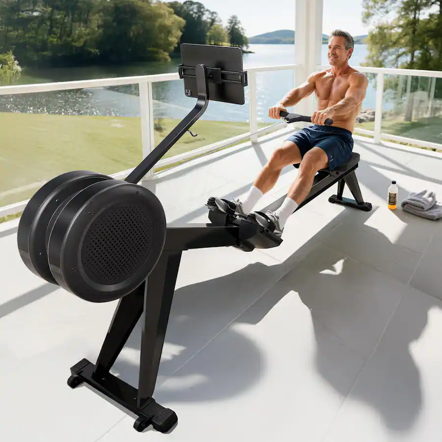 Profesisonal Rower FED Fitness Rowing Machine for Home, Professional Adjustable Air ...