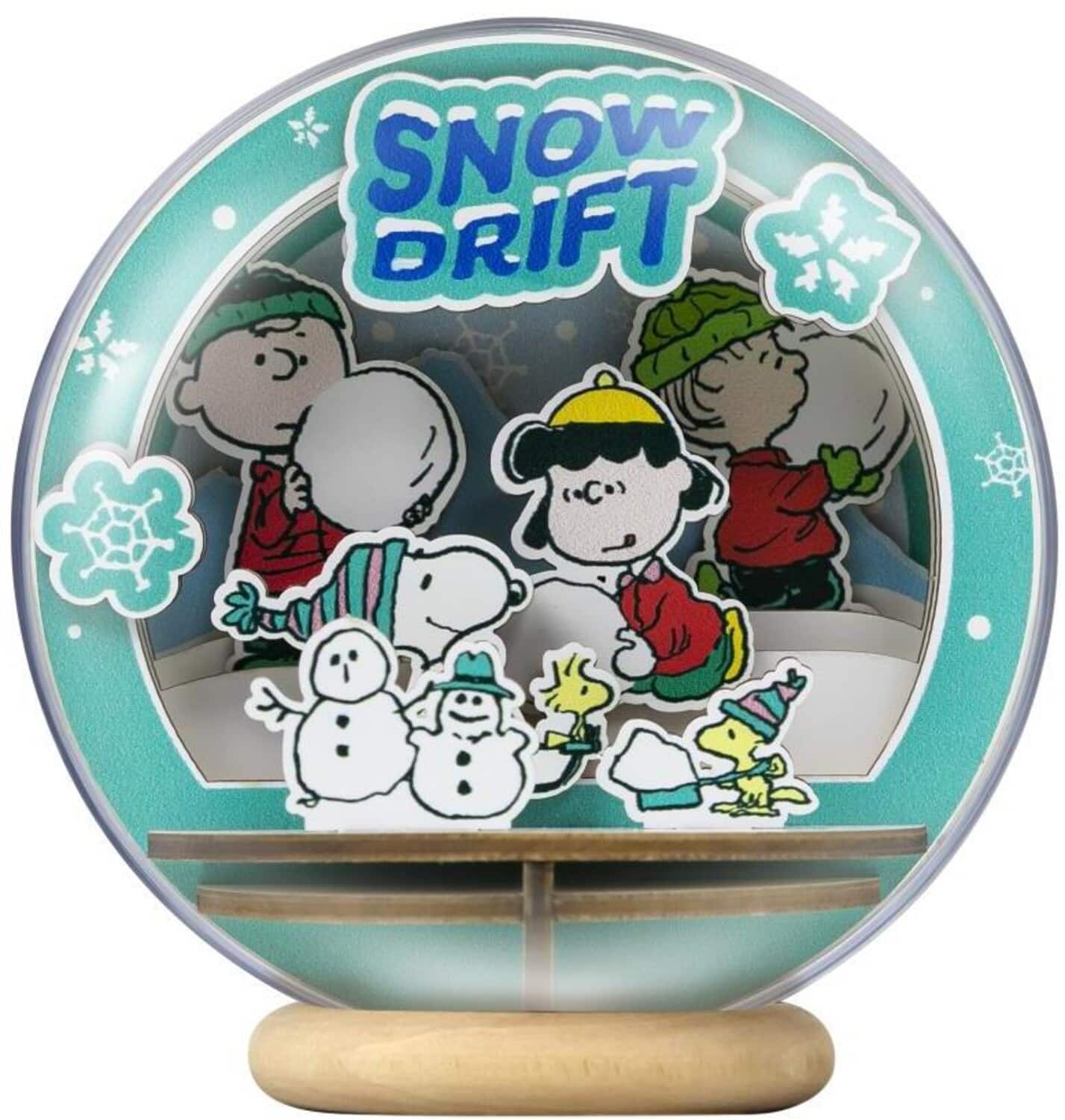 PopMarket - Snoopy Snowman Season Wooden Crystal Ball - COLLECTIBLES - Multicolor