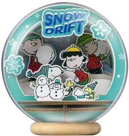 PopMarket - Snoopy Snowman Season Wooden Crystal Ball - Collectibles - Multicolor