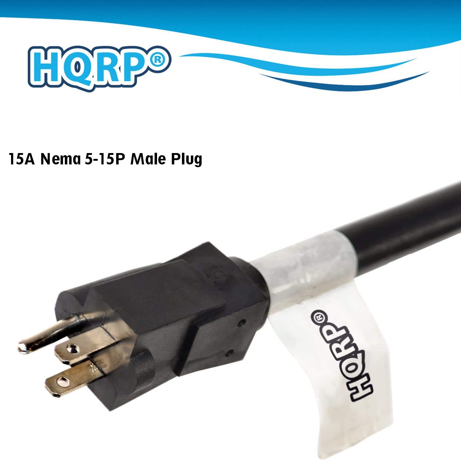 HQRP® 15A Nema 5-15P Male Plug