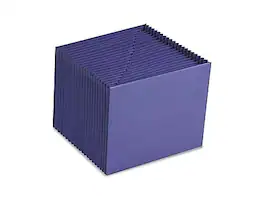 Smead - ColorVue Expanding File, 7/8" Expansion, A-Z Index, Letter Size, 21-Pocket - Purple