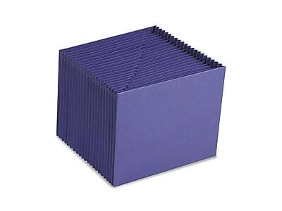 Front. Smead -  ColorVue Expanding File, 7/8" Expansion, A-Z Index, Letter Size, 21-Pocket, Purple  - Purple.