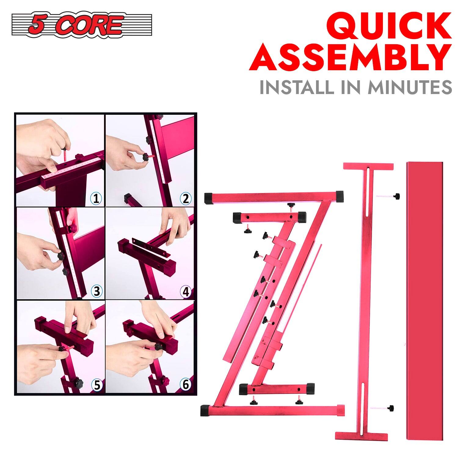5 CORE

QUICK ASSEMBLY  
INSTALL IN MINUTES

1  
2  
3  
4  
5  
6